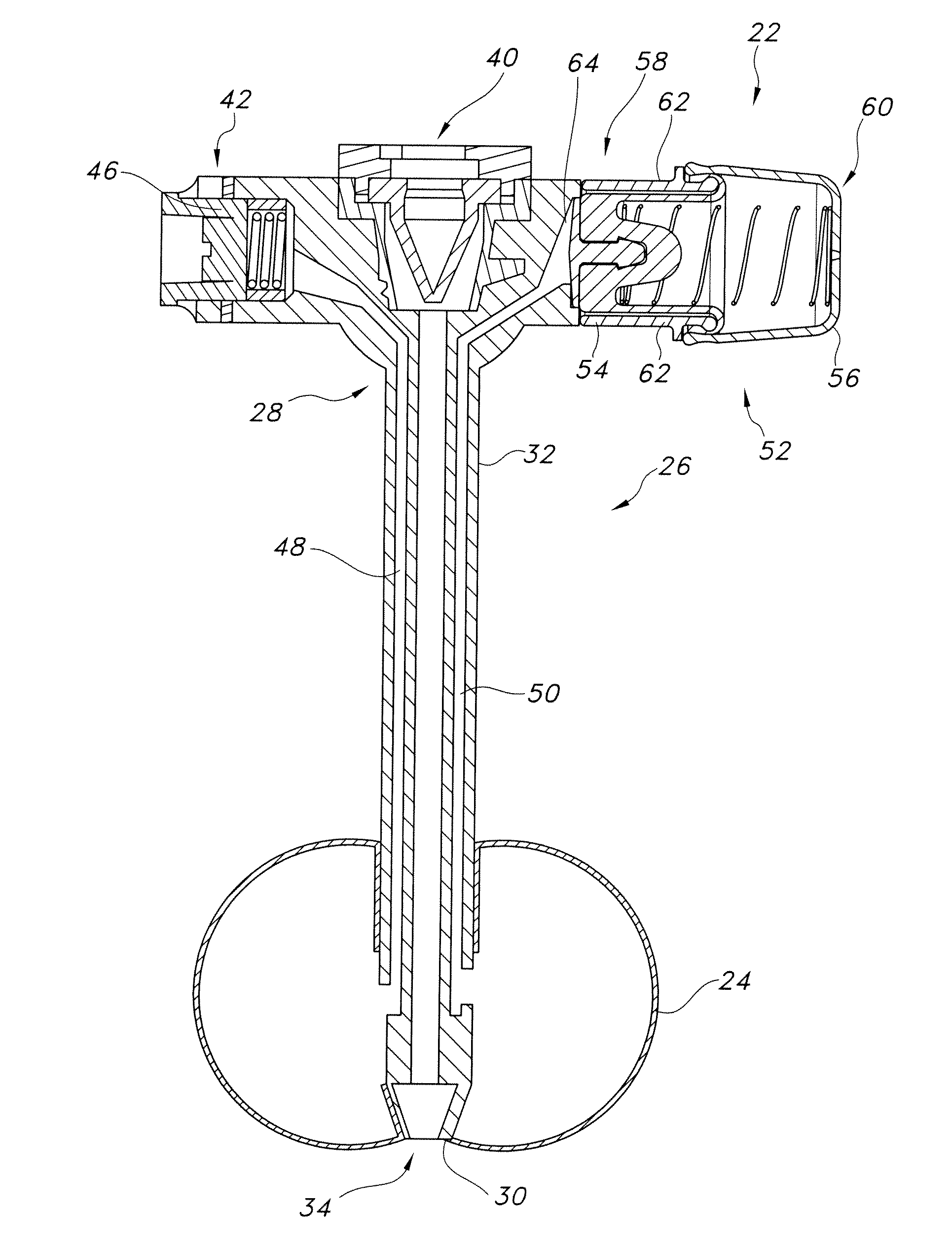 Enteral Feeding Catheter Assembly Incorporating An Indicator