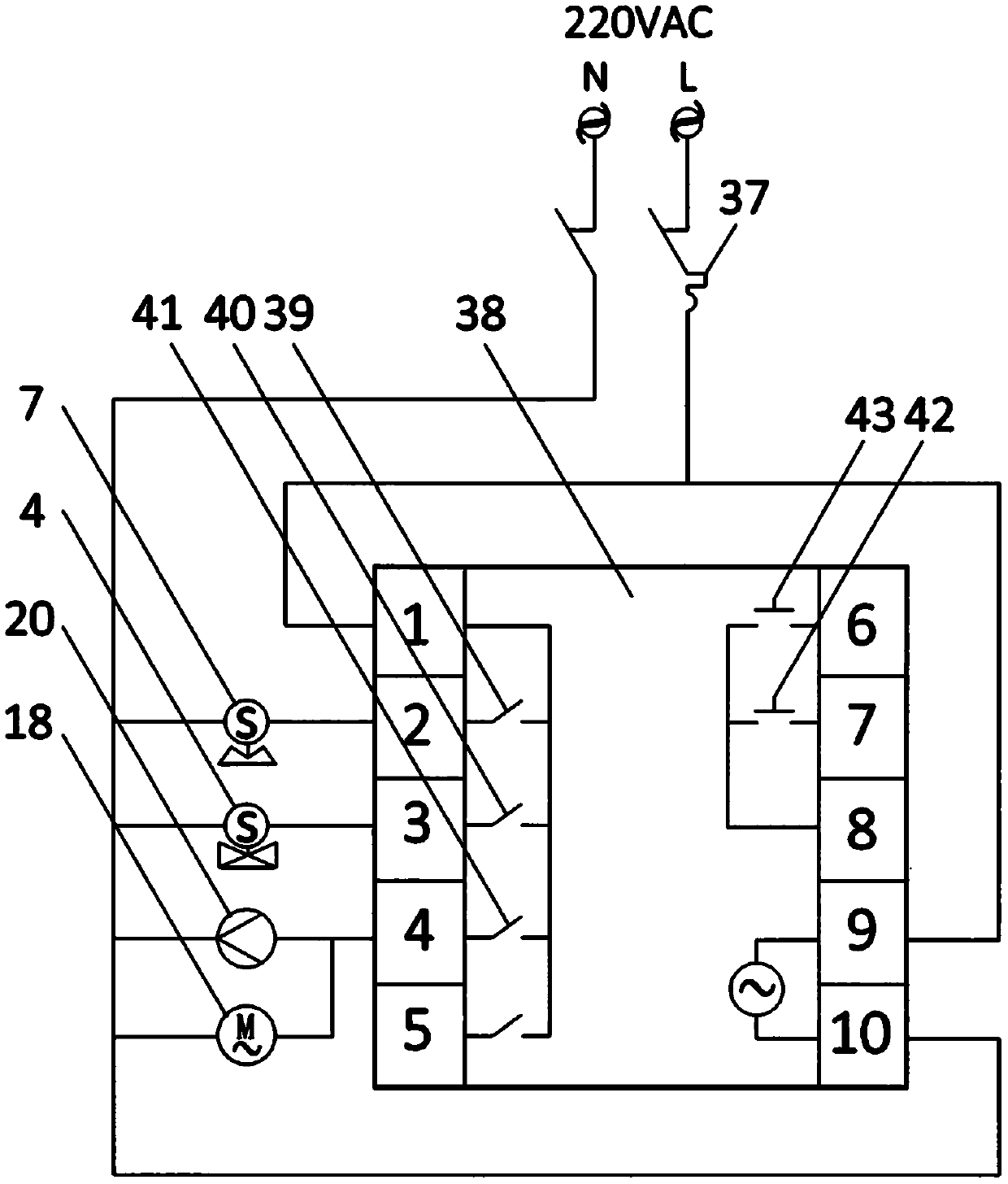 Linear reciprocating siphon fish excrement discharging device