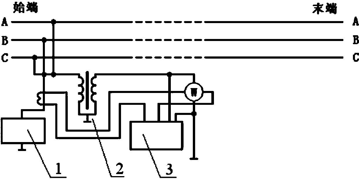 Method for measuring parallel grid line zero-sequence capacitance