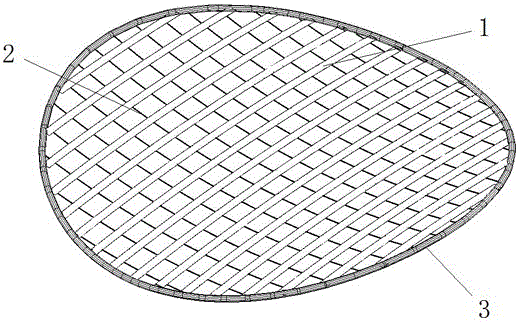 Steel sheet strip and cable net structure