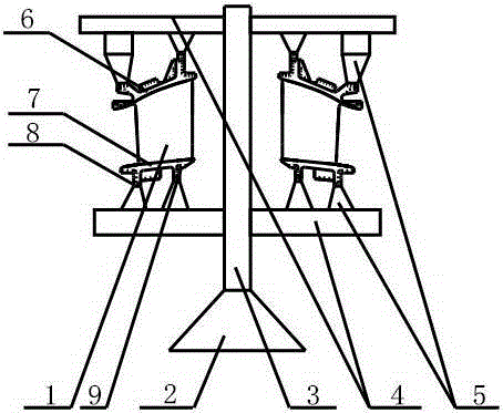 Multiple-connection-blade precision casting method