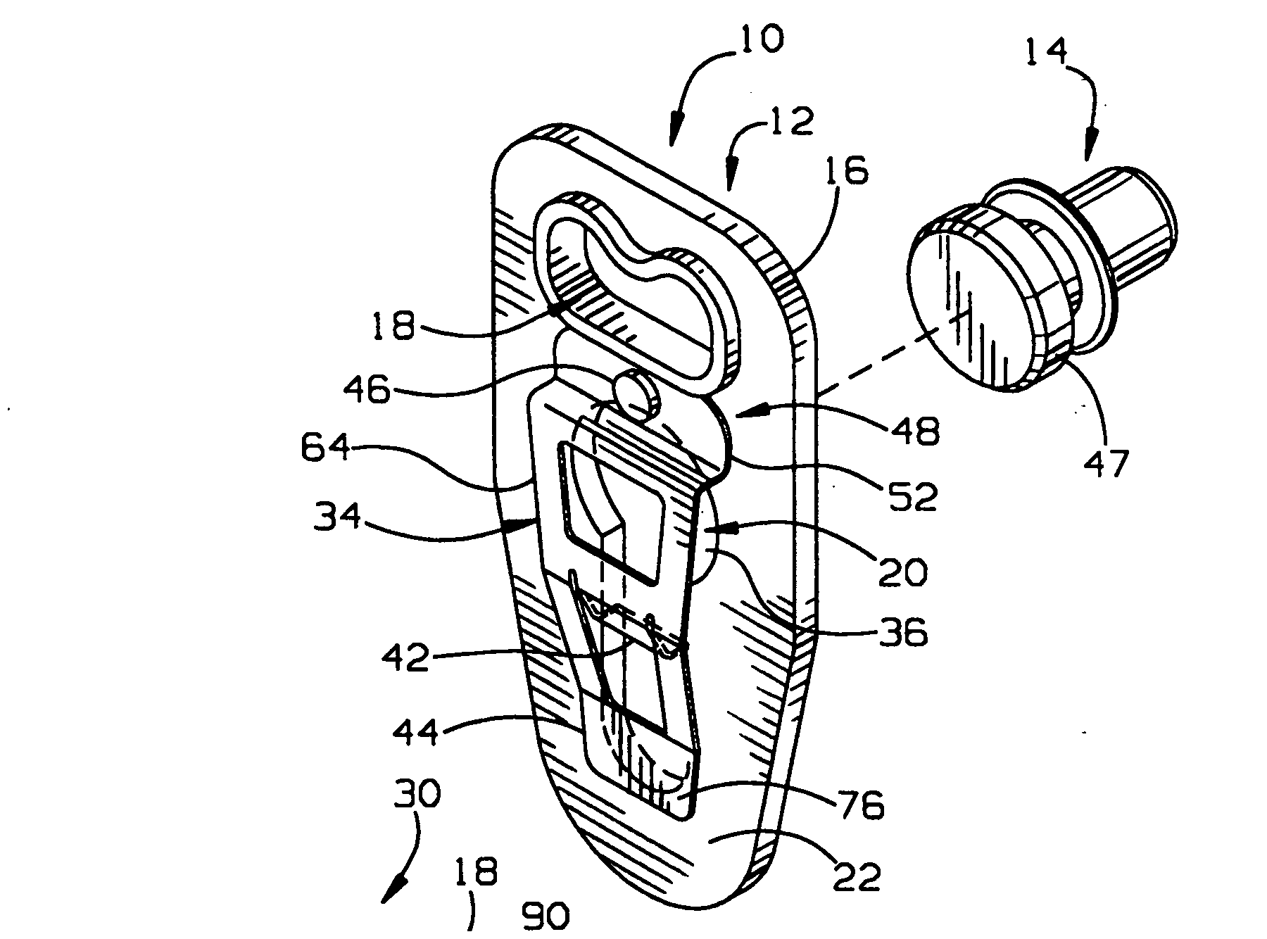 Seat belt anchor device and method