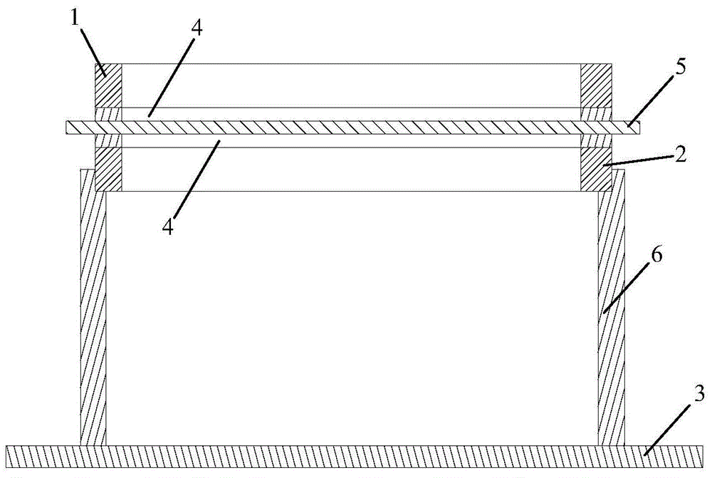 Glass fragment gathering device for automotive glass impact resistance experiment and method thereof