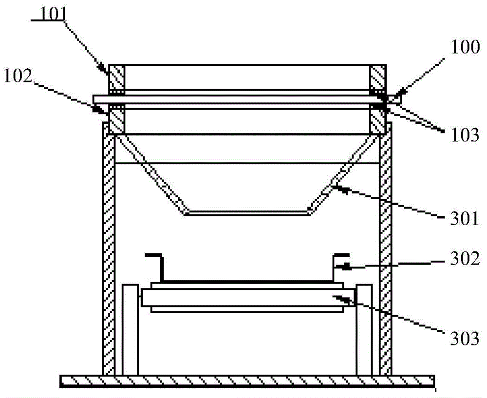 Glass fragment gathering device for automotive glass impact resistance experiment and method thereof