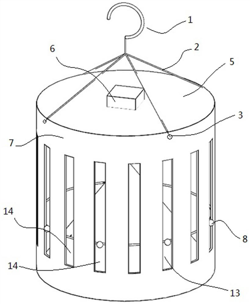 Flying insect online monitoring device