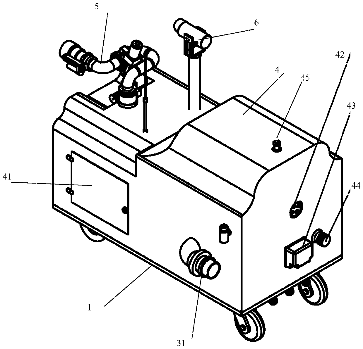 Tunnel fire-fighting robot and fire-fighting device