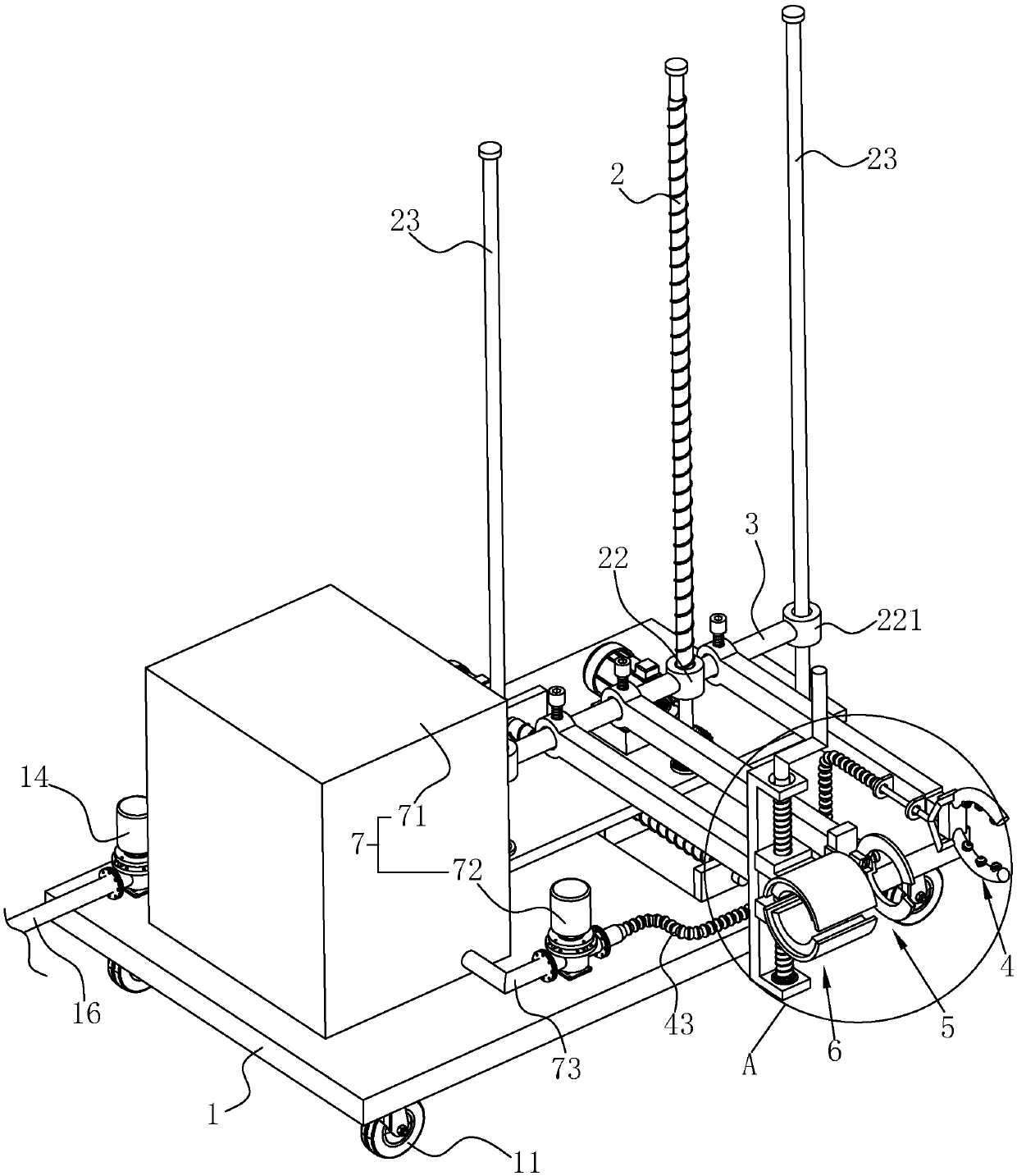 Municipal bridge guardrail washing device and use method thereof