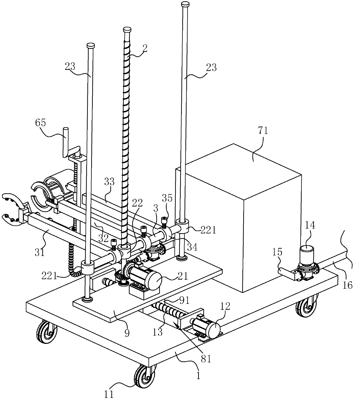 Municipal bridge guardrail washing device and use method thereof