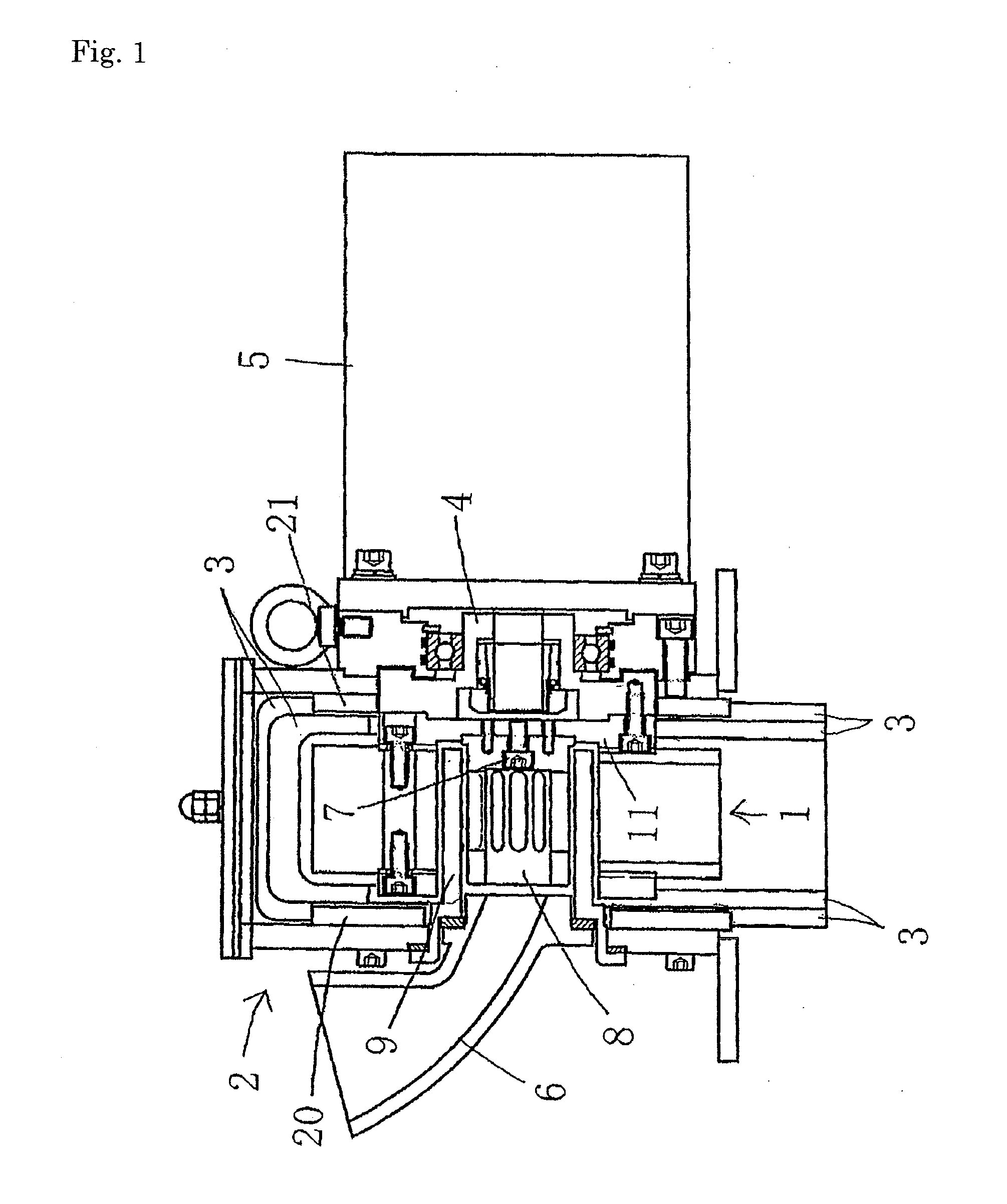 Machine for centrifugally shooting abrasives