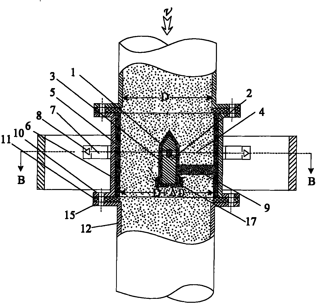 Real-time detection apparatus for coal powder concentration and phase distribution in pneumatic conveying pipe