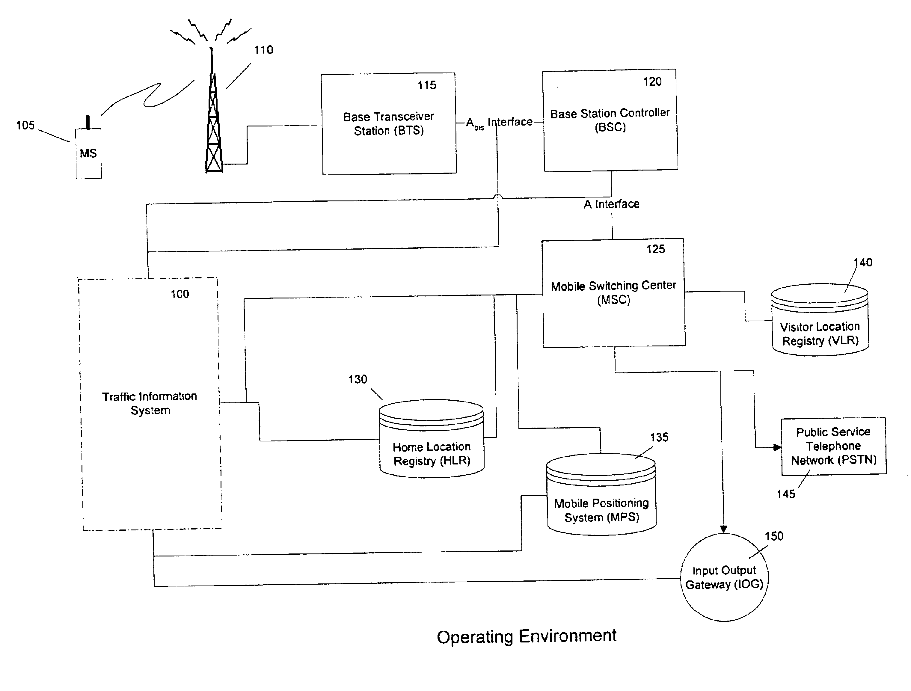 System and method for providing traffic information using operational data of a wireless network