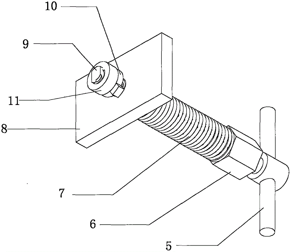 Tool for rapidly fixing grout sleeve and using method of tool