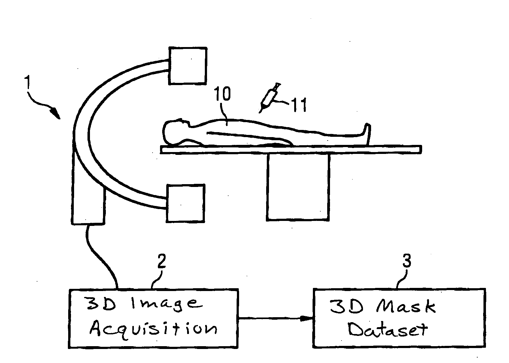 Method for imaging in a medical interventional procedure by image subtraction