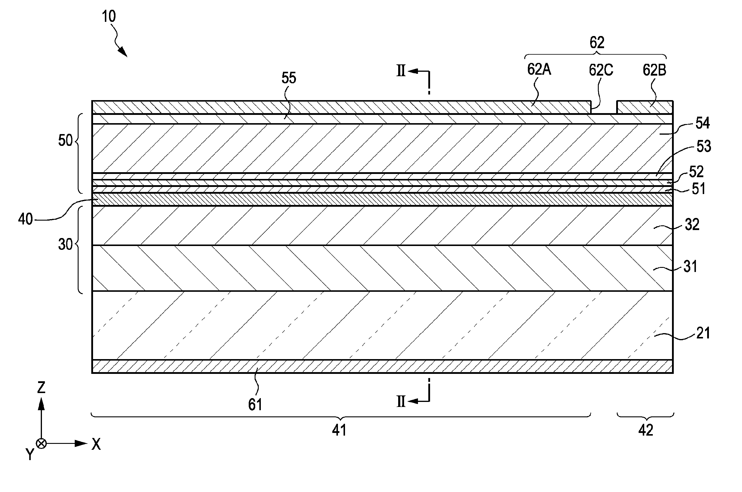 Bi-section semiconductor laser device, method for manufacturing the same, and method for driving the same