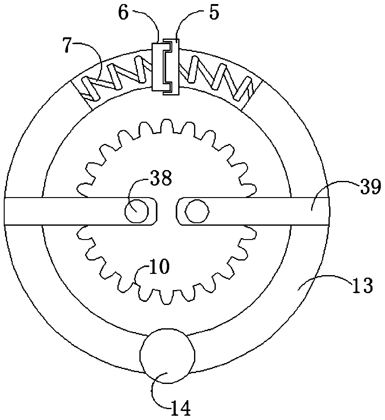 A rice milling device convenient for high-efficiency screening and easy cleaning