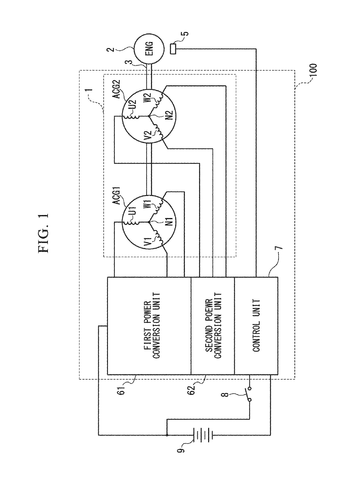 Starting power generation apparatus and starting power generation method