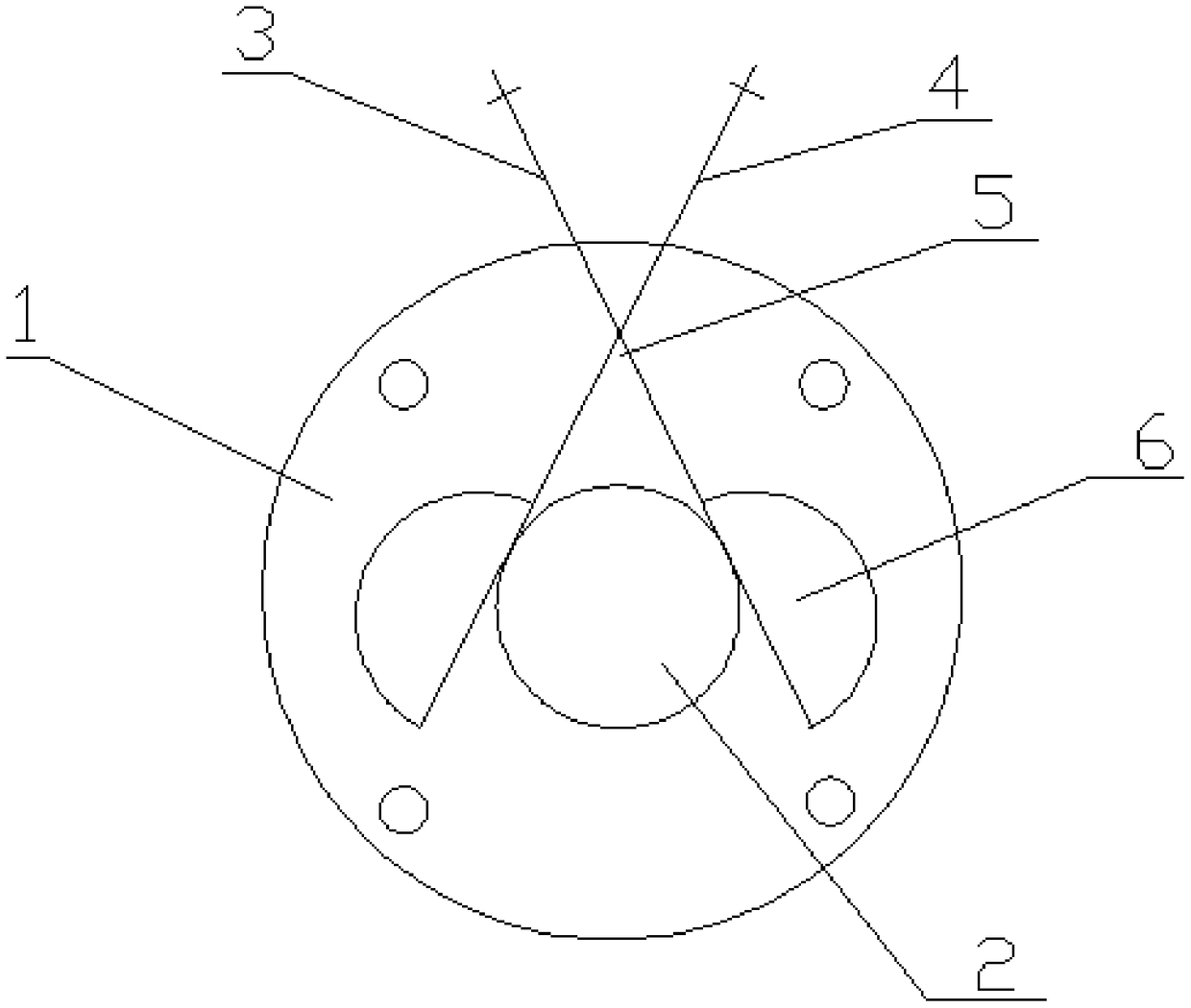 Closing-type flange for pipeline connection