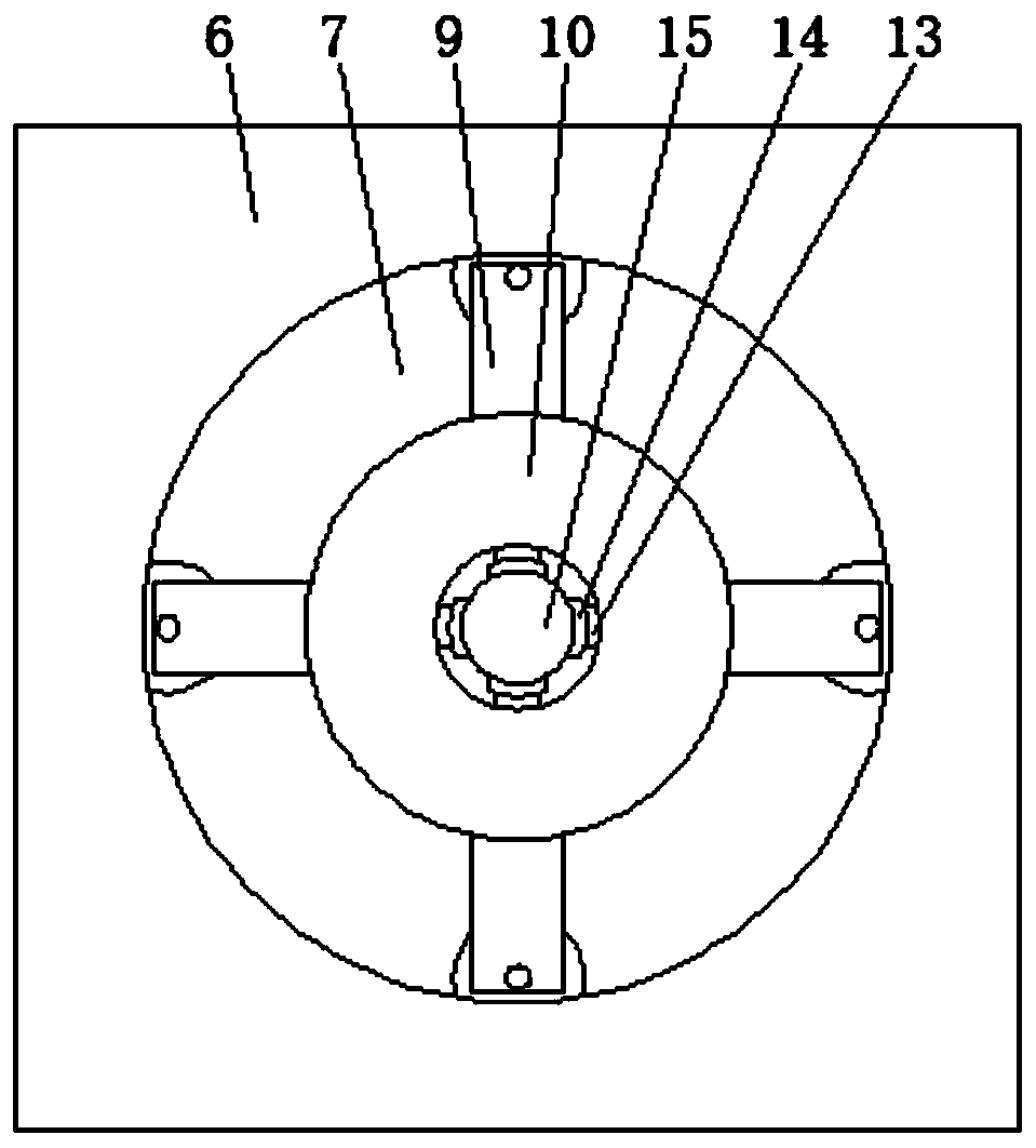 Processing device for six-blade flat milling cutter of multi-axis linkage machining center