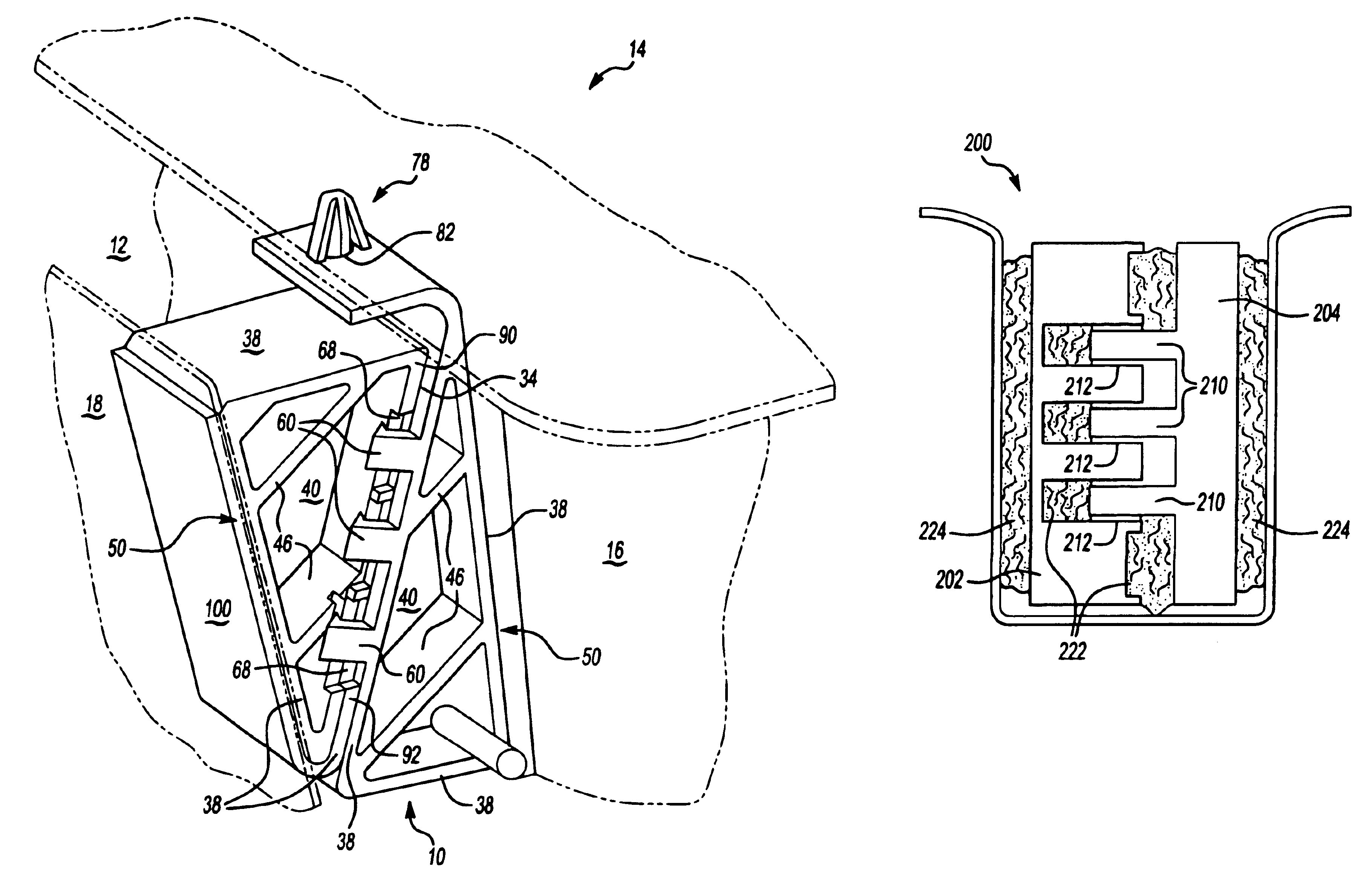 Adjustable reinforced structural assembly and method of use therefor