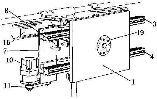 End effector for automatically disconnecting power line connecting plate