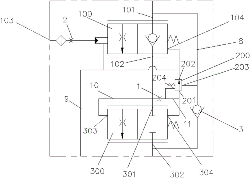 Balance valve group and hydraulic system