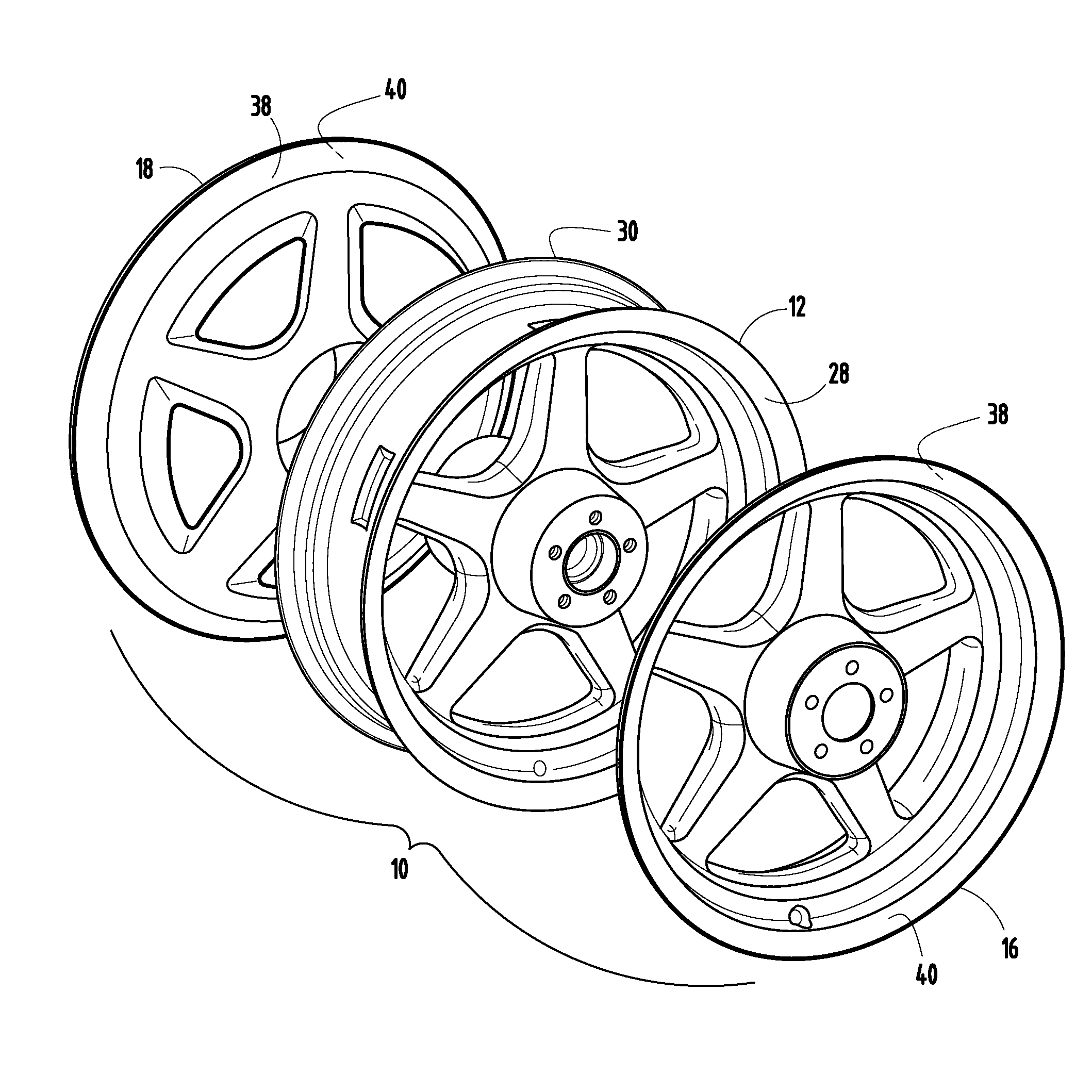 Multiple Clad Wheel Assembly