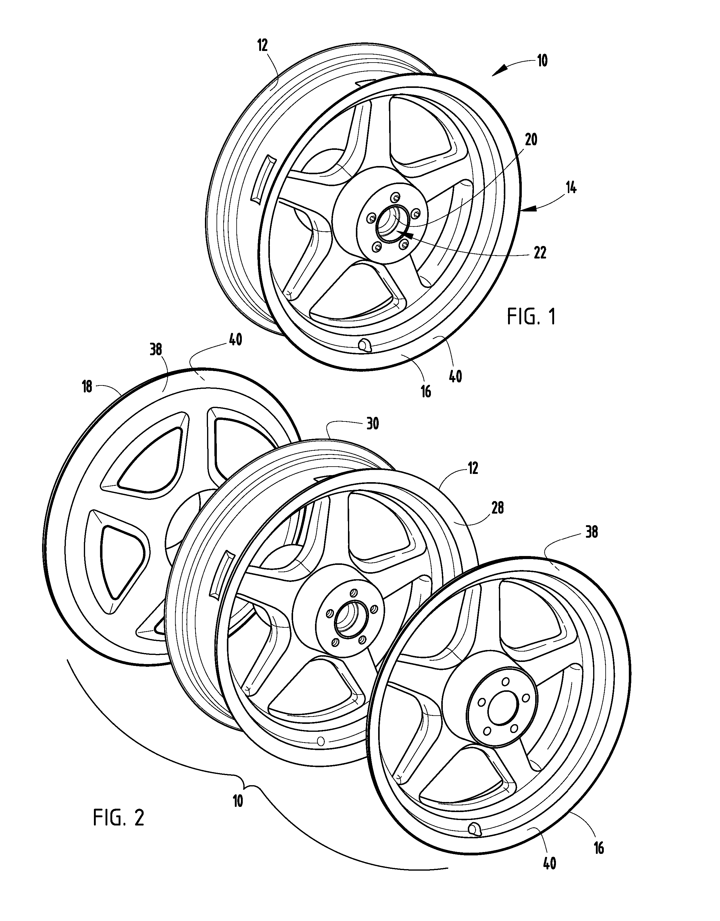 Multiple Clad Wheel Assembly