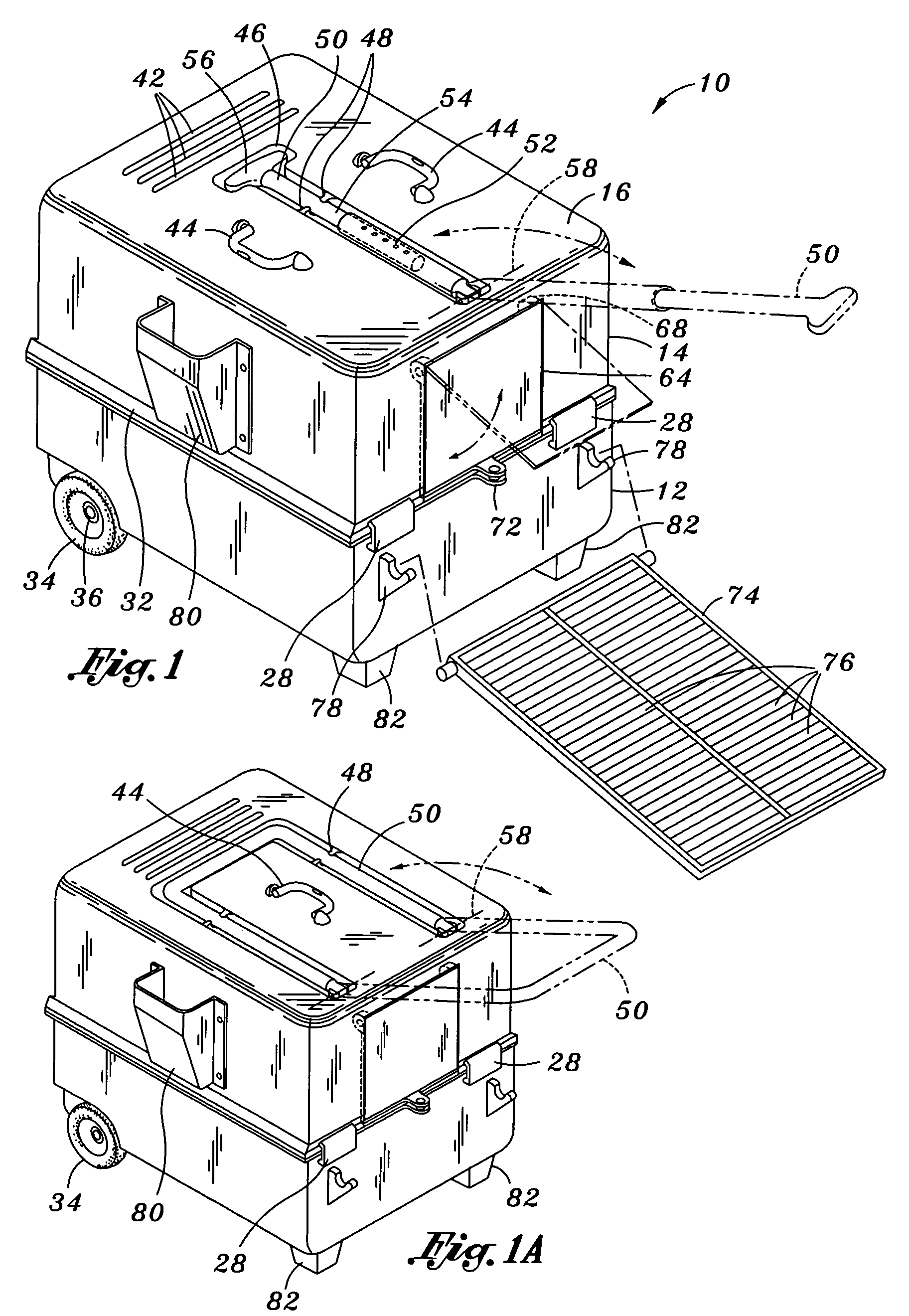 Portable cat litter box