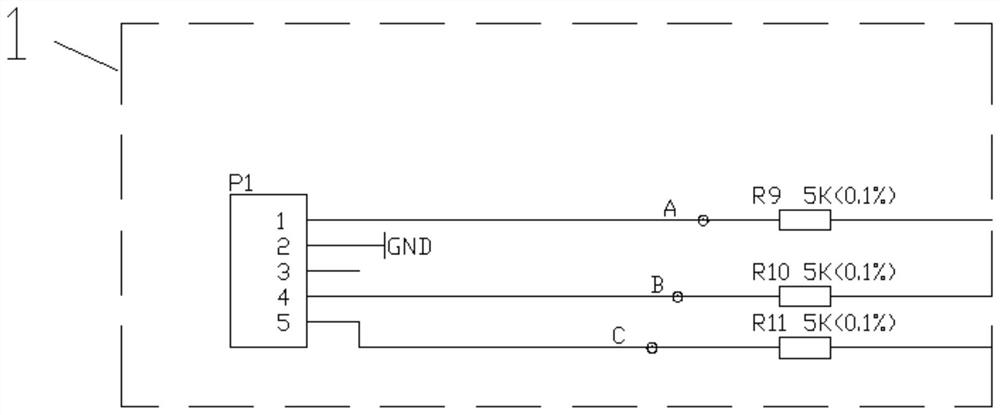 Gamepad rocker circuit board resistance voltage index detection method