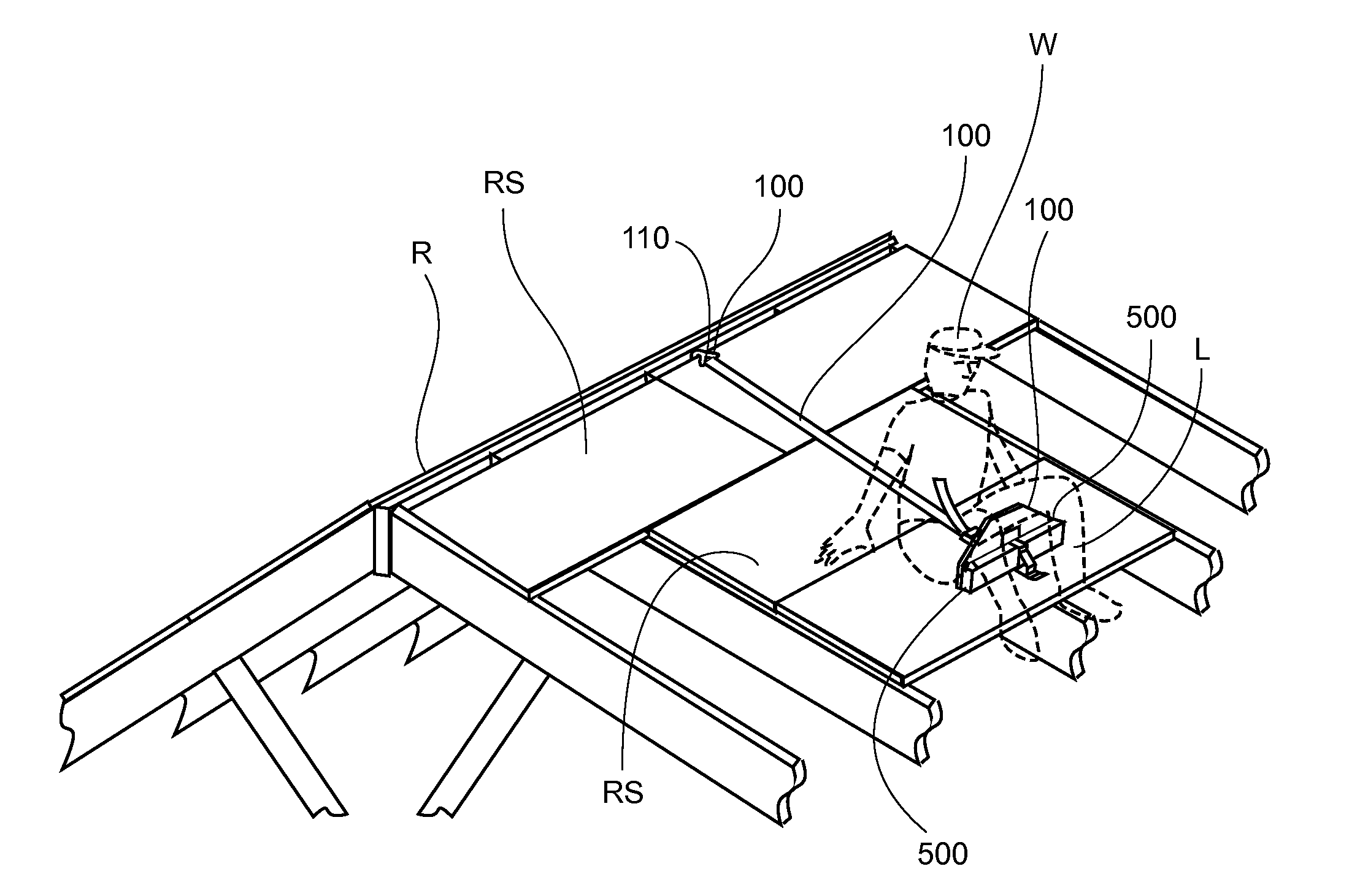 Apparatus for Working on a Roof and Method of Use Thereof