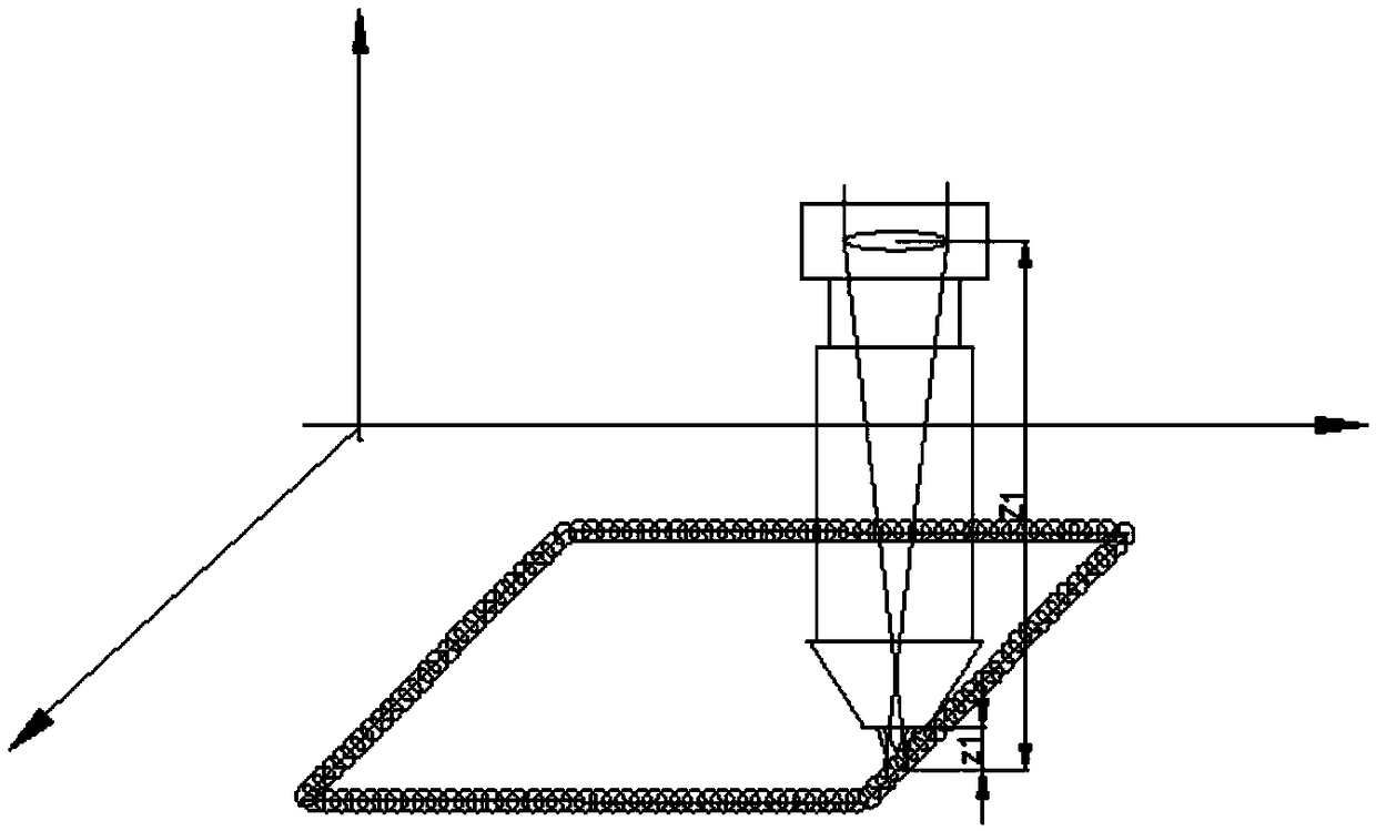 A laser metal additive manufacturing method with automatic cooperative controllable light spot and powder spot