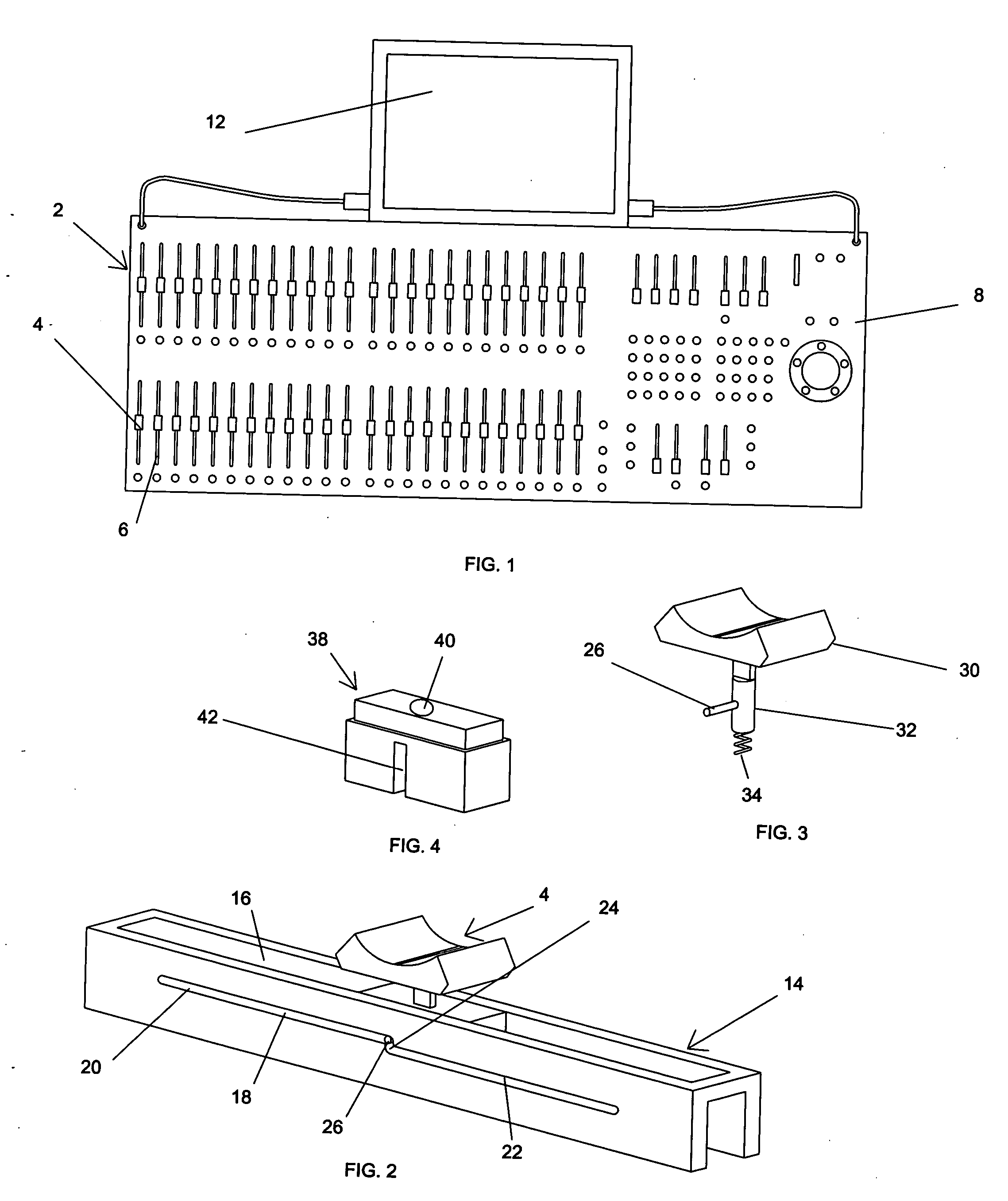 Stage lighting console