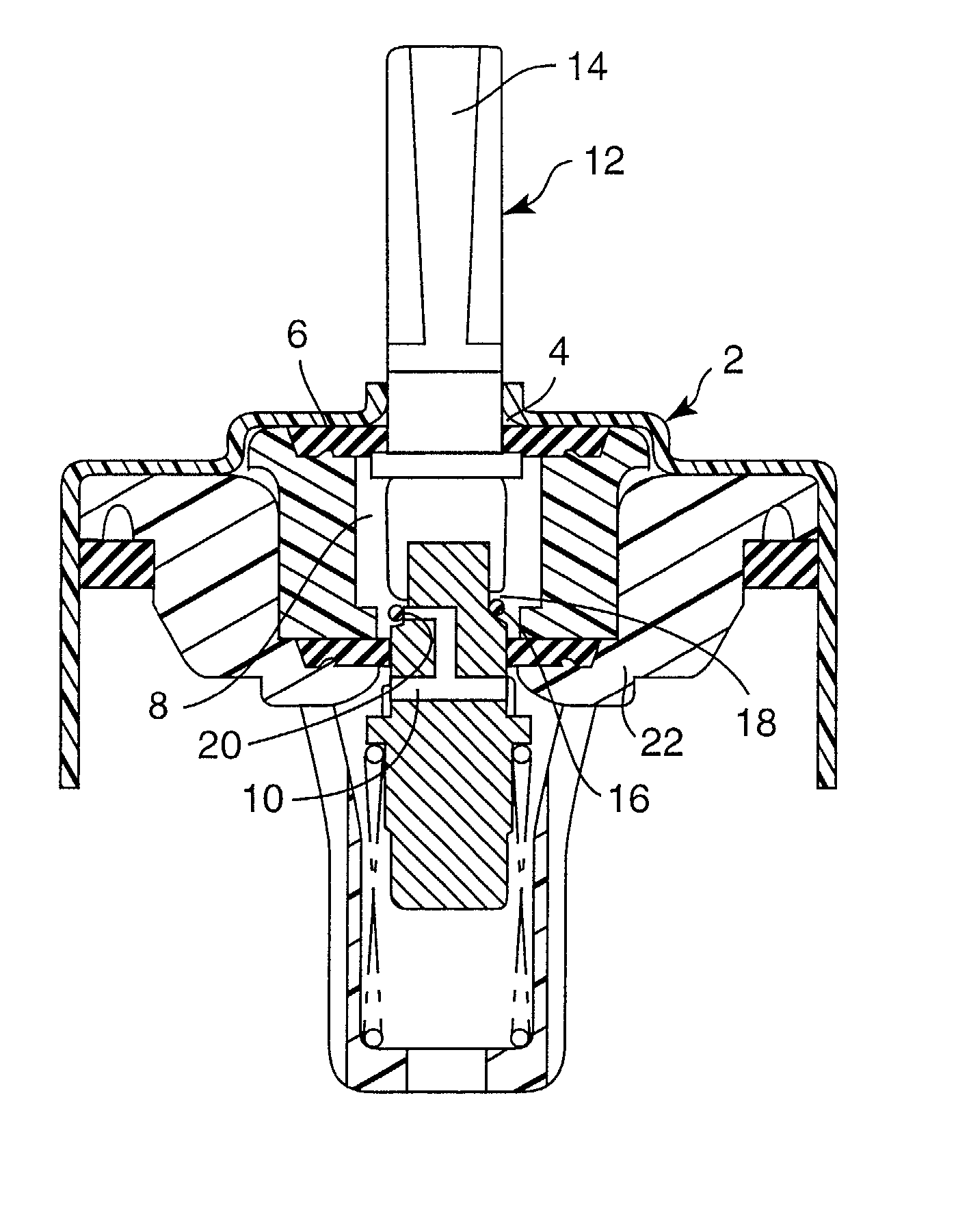 Metered dose dispensing aerosol valve