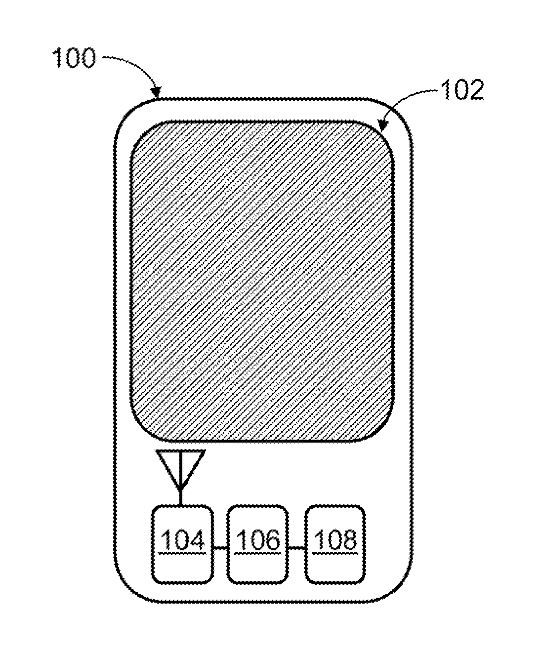 Using pressure differences with a touch-sensitive display screen