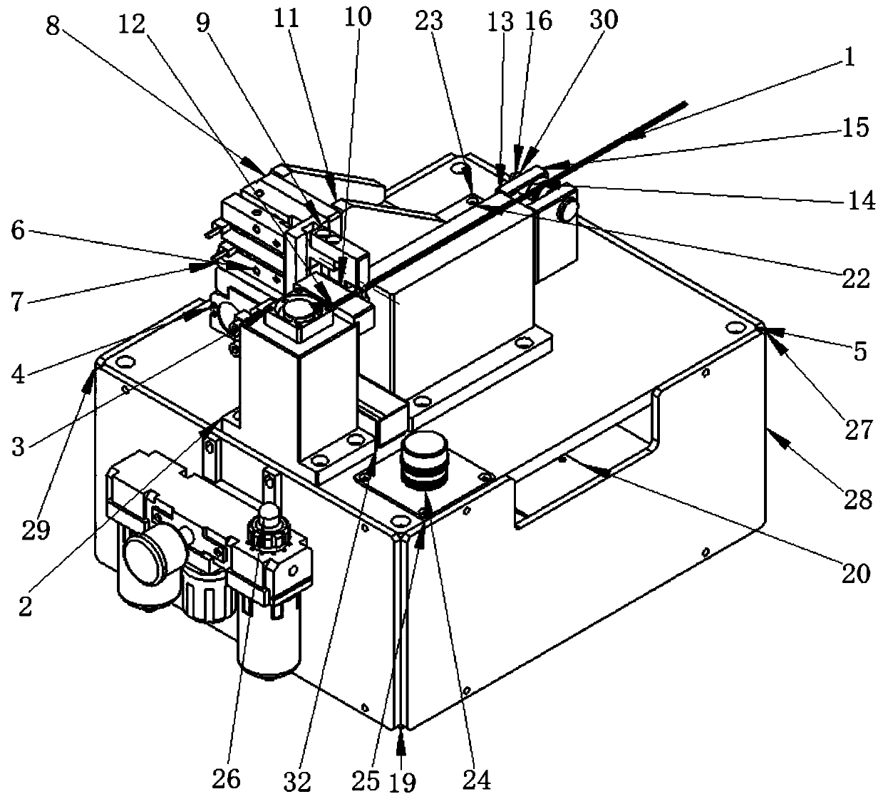 Wire cutting and stripping device