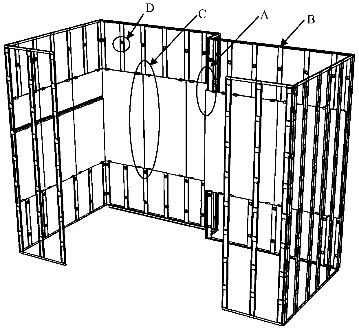 Ceramic tile dry hanging system and installing method thereof