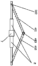 Vehicle-mounted type pruning device for highway central green belt