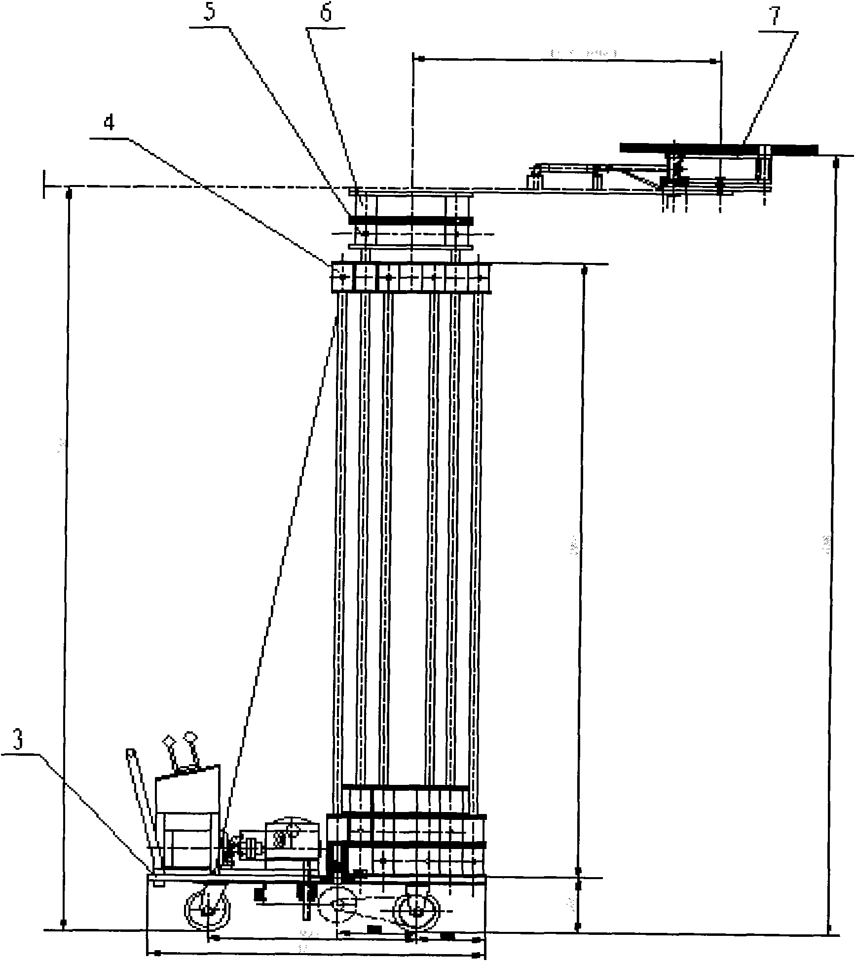 Electric cleaning device of dirty belt of post insulator of DC converter station