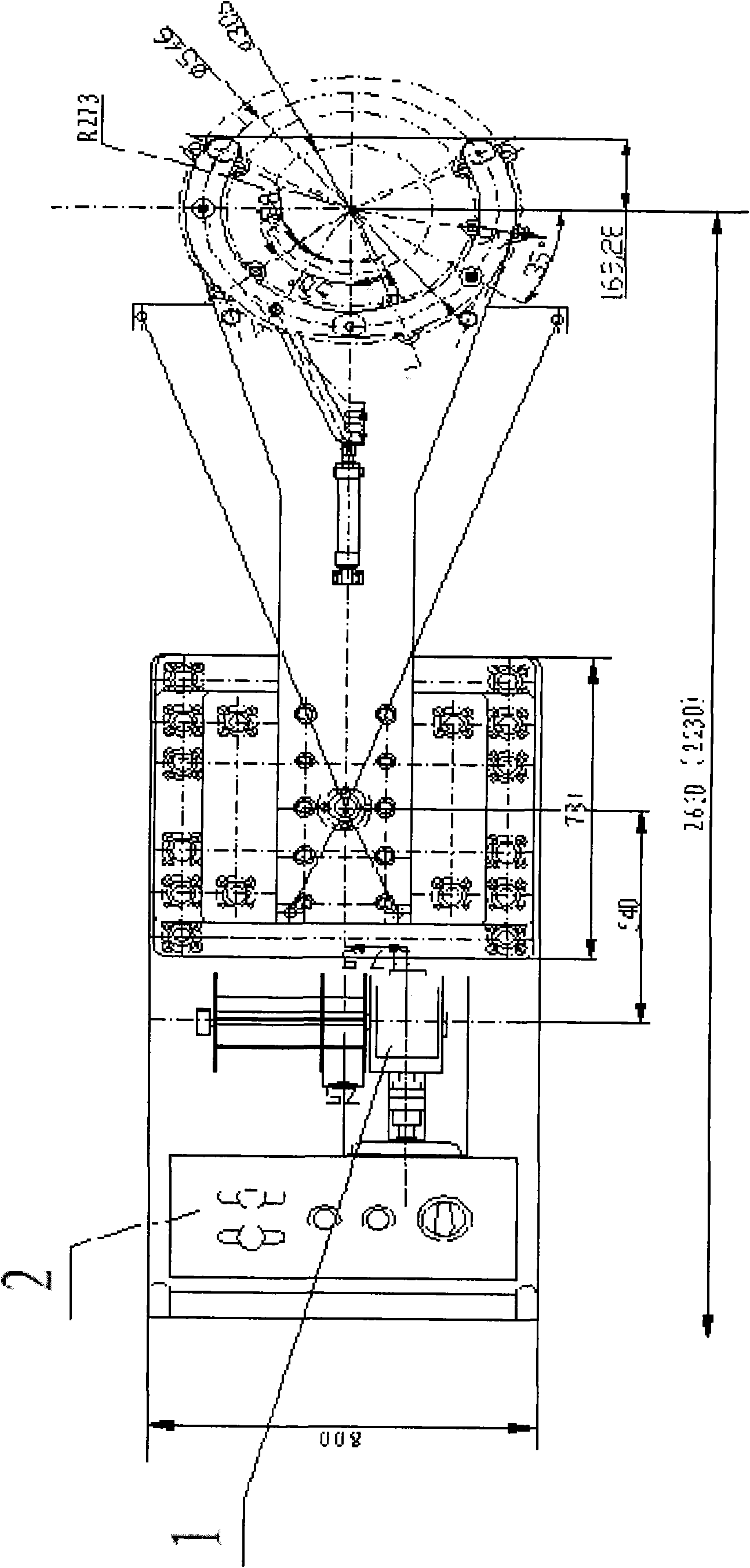 Electric cleaning device of dirty belt of post insulator of DC converter station