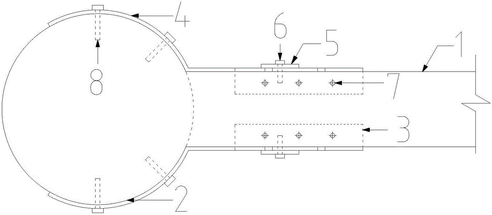 Steel assembling piece reinforcing device used for ancient wood building and allowing tenon and mortise joint to slip