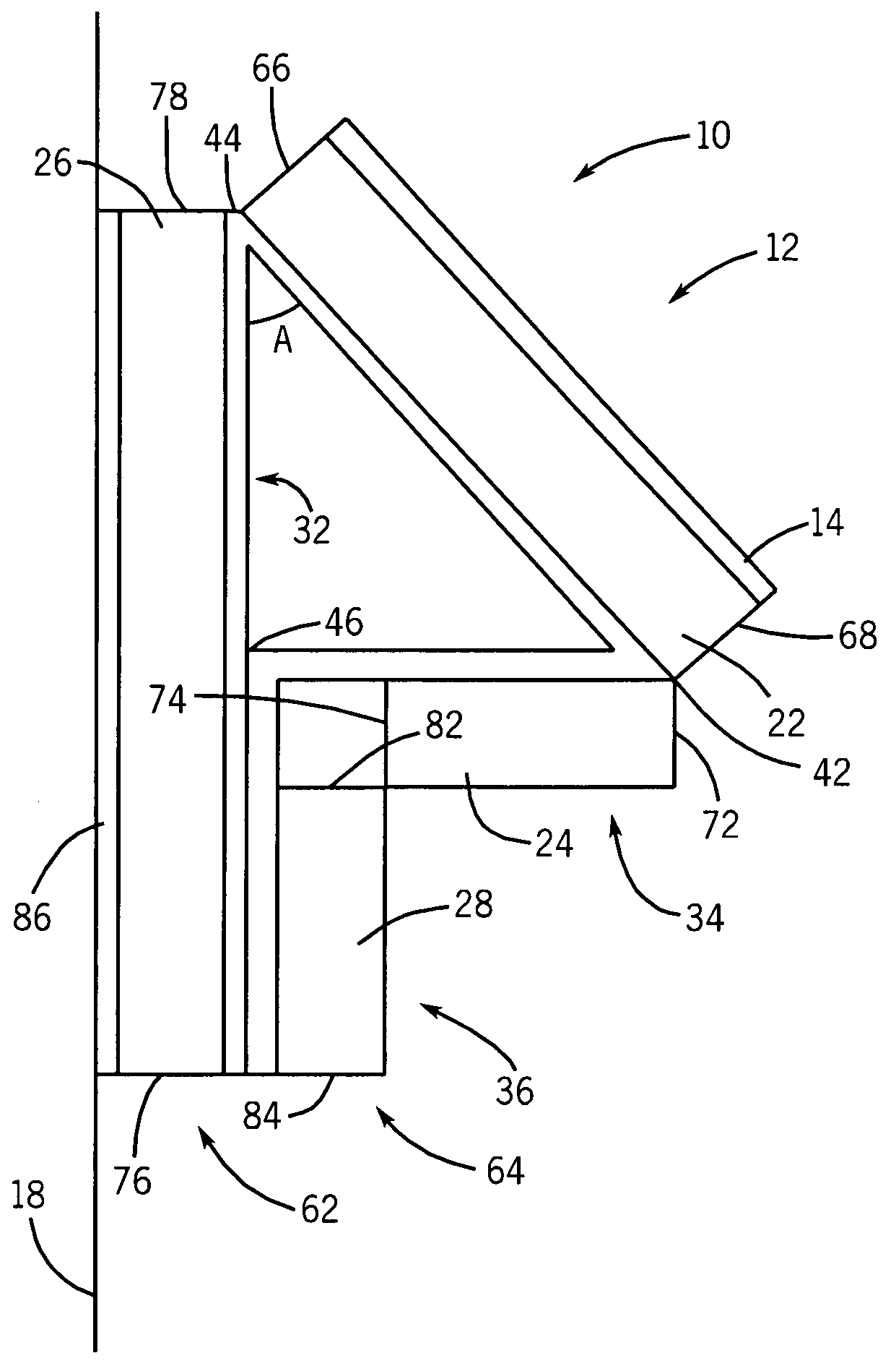 Photoluminescent wall marker and method of making