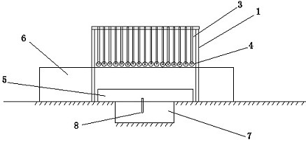 Siphon type dewatering wiper for hot plate blank