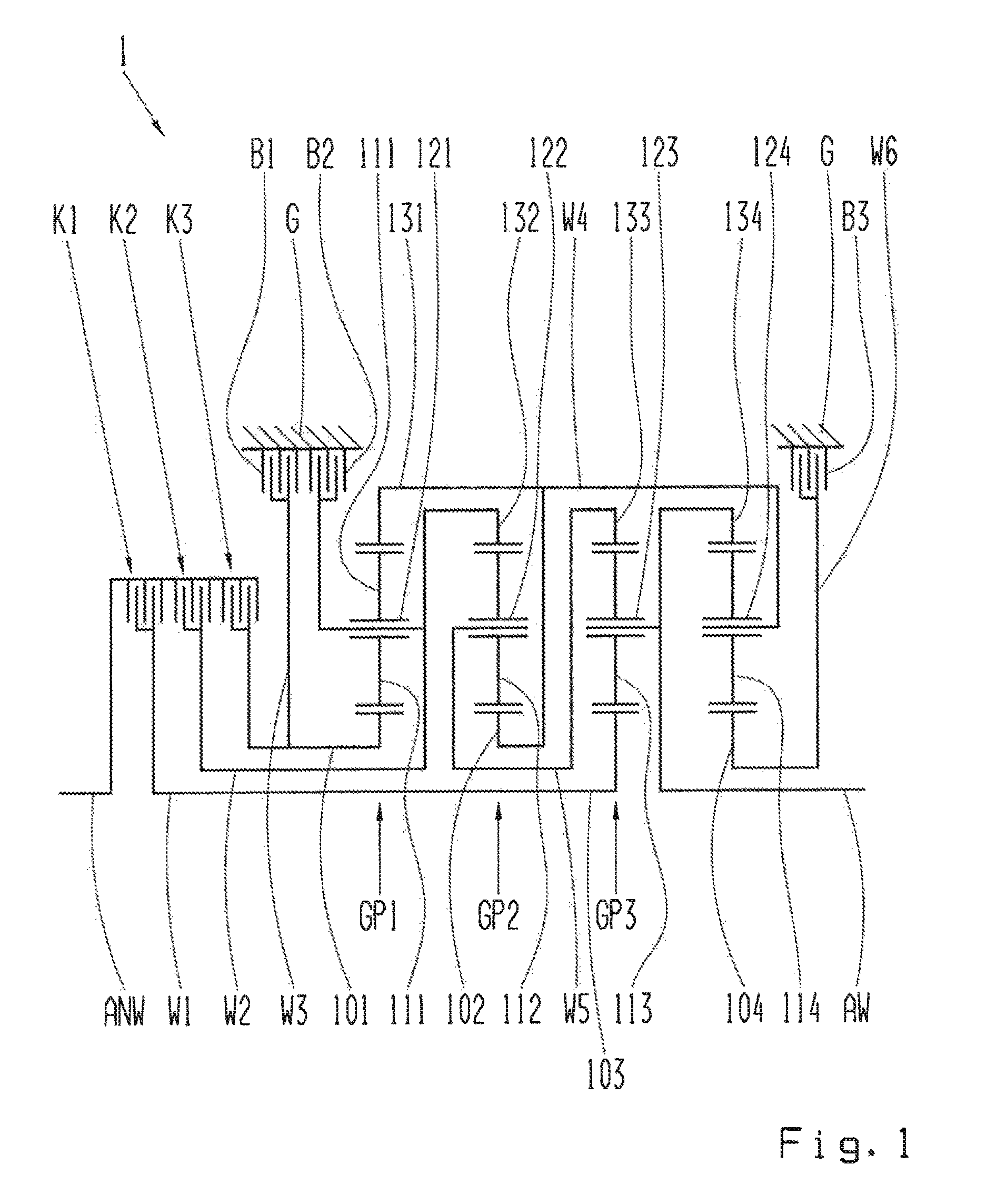 Transmission for a motor vehicle