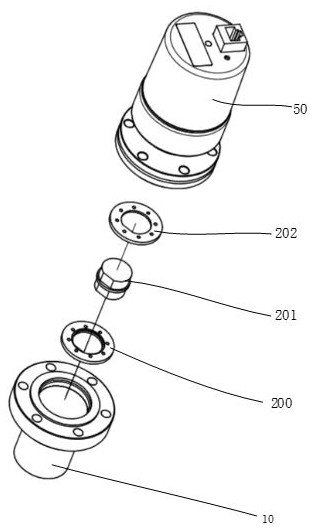 A protection device for a vacuum measuring tool of an ion beam etching system