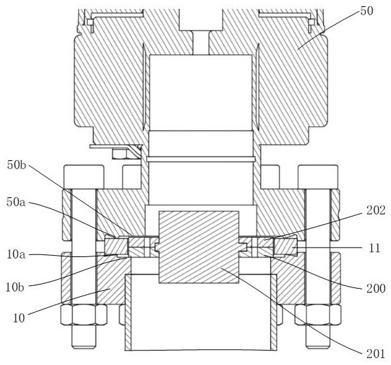 A protection device for a vacuum measuring tool of an ion beam etching system