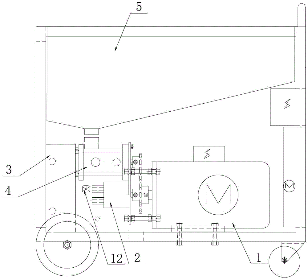 Two-way hydraulic putty sprayer