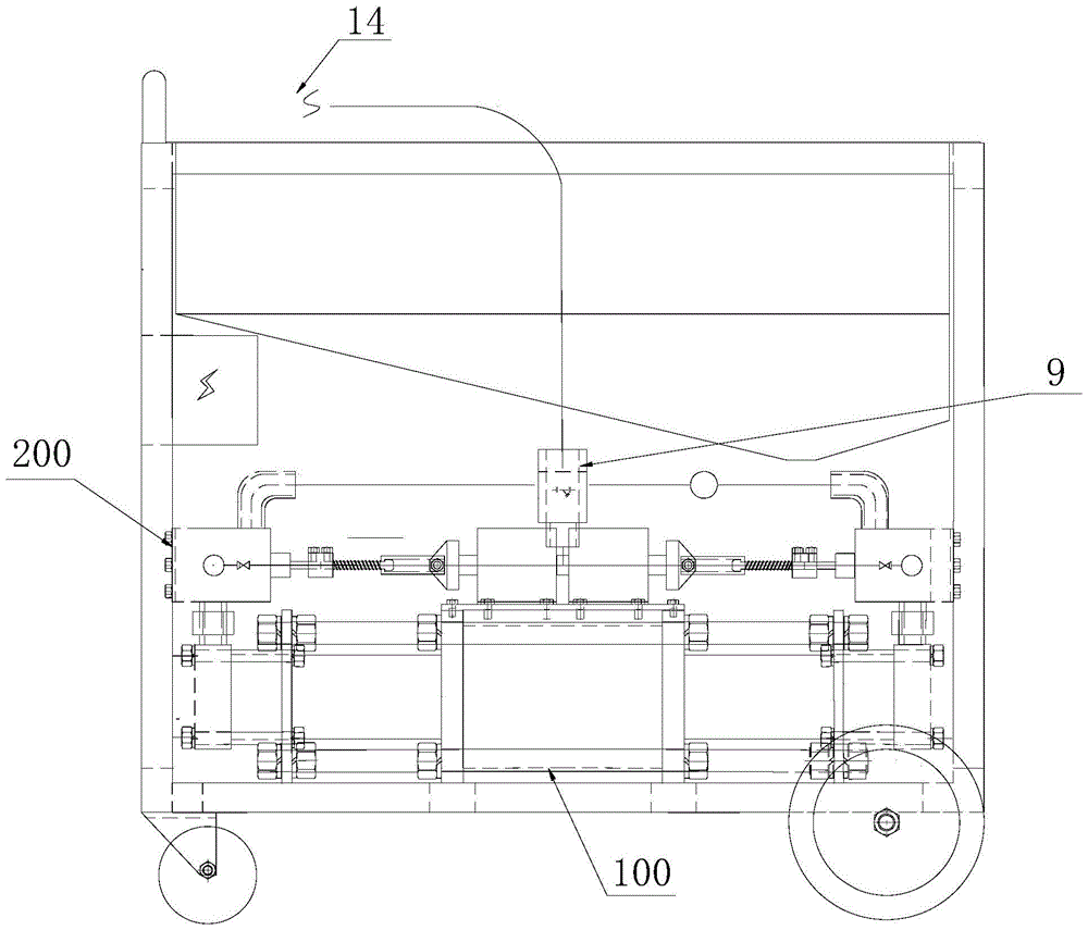 Two-way hydraulic putty sprayer