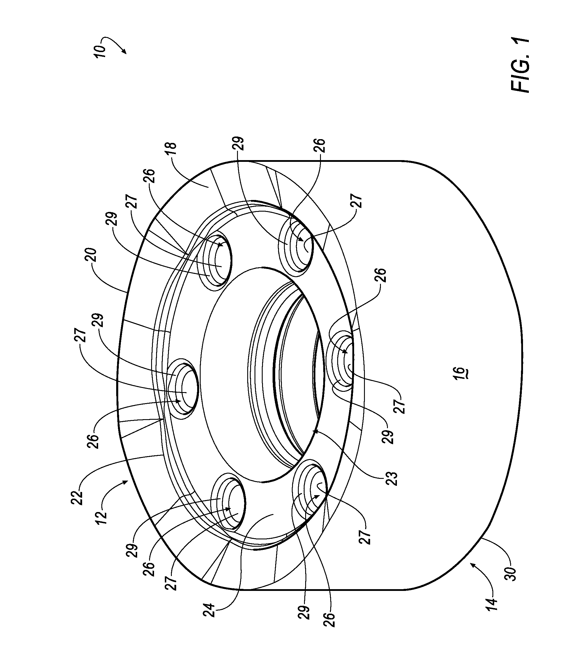 Round cutting insert with reverse anti-rotation feature