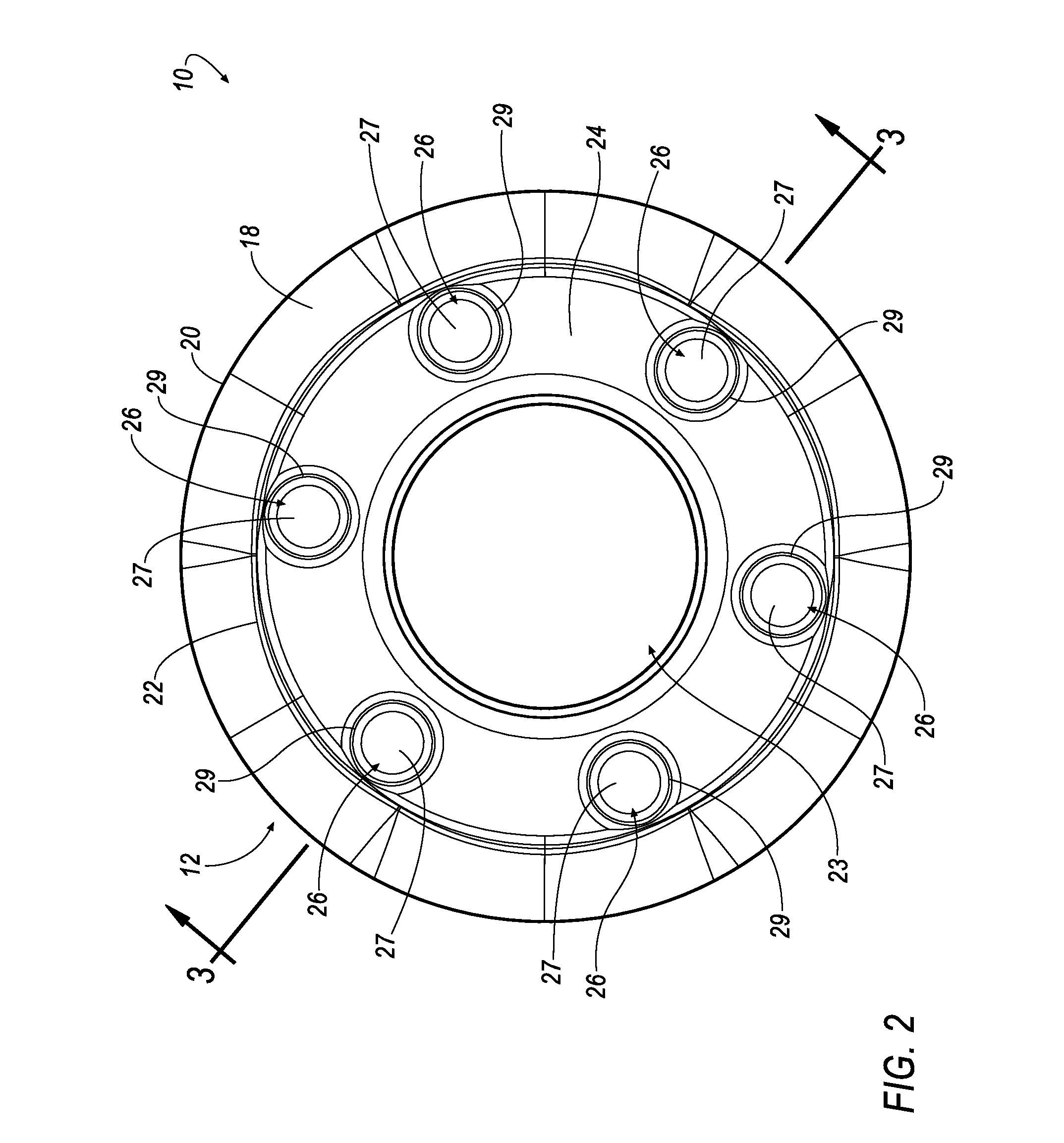 Round cutting insert with reverse anti-rotation feature