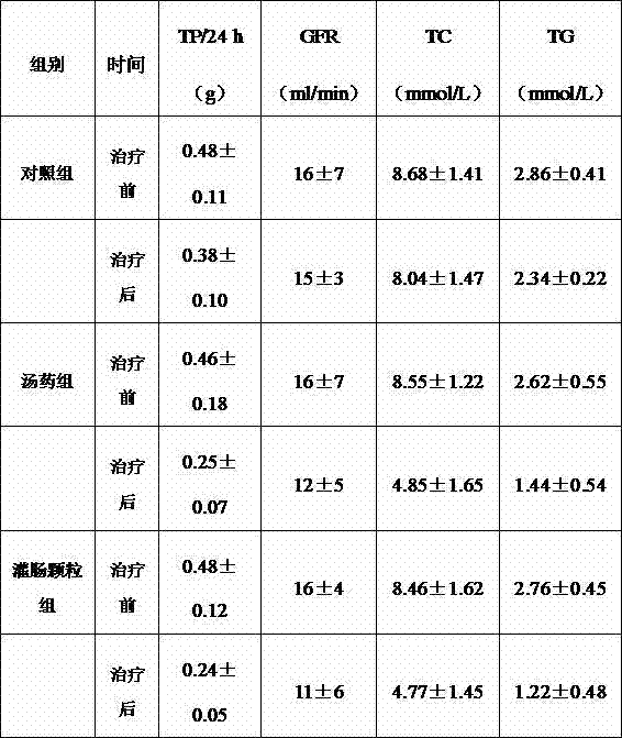 Enema particles for treating diabetic nephropathy and preparation method for enema particles